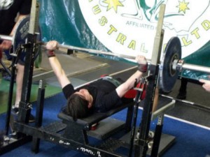 Novice Powerlifting competition Benchpress