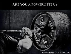 Are you a powerlifter ?
